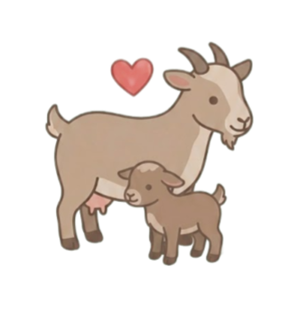 Mother and Baby Goat